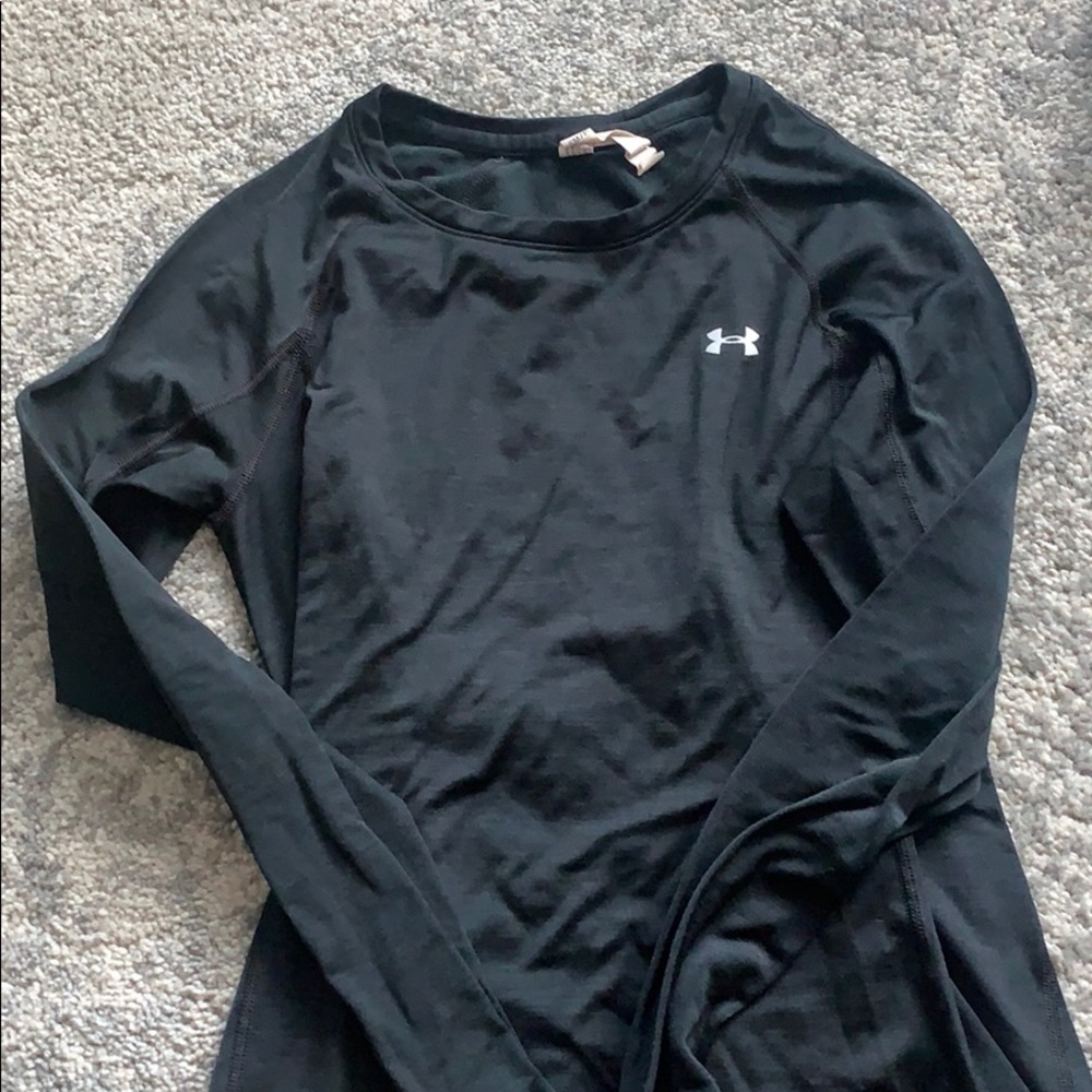 Underarmour cold weather black fleece pullover